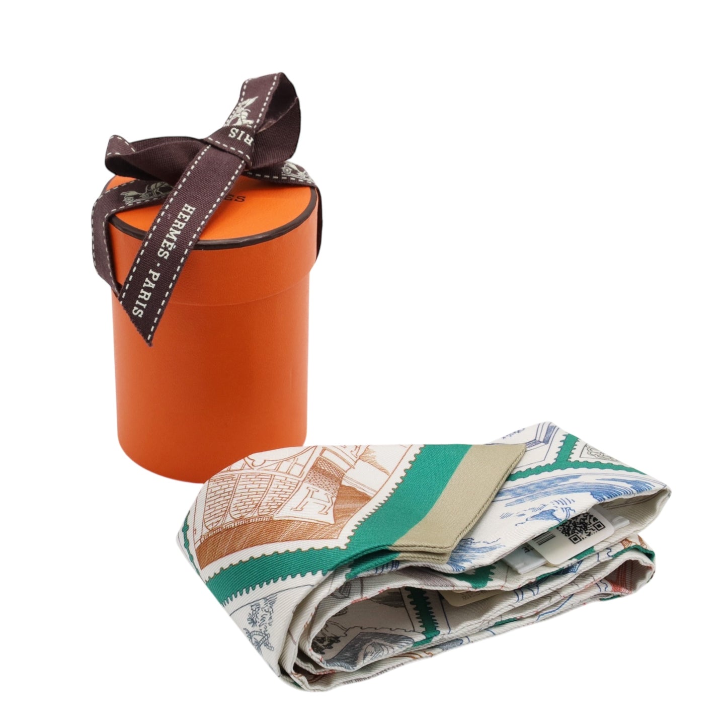 ツイリー　フォーブルの切手　シルク　ホワイト