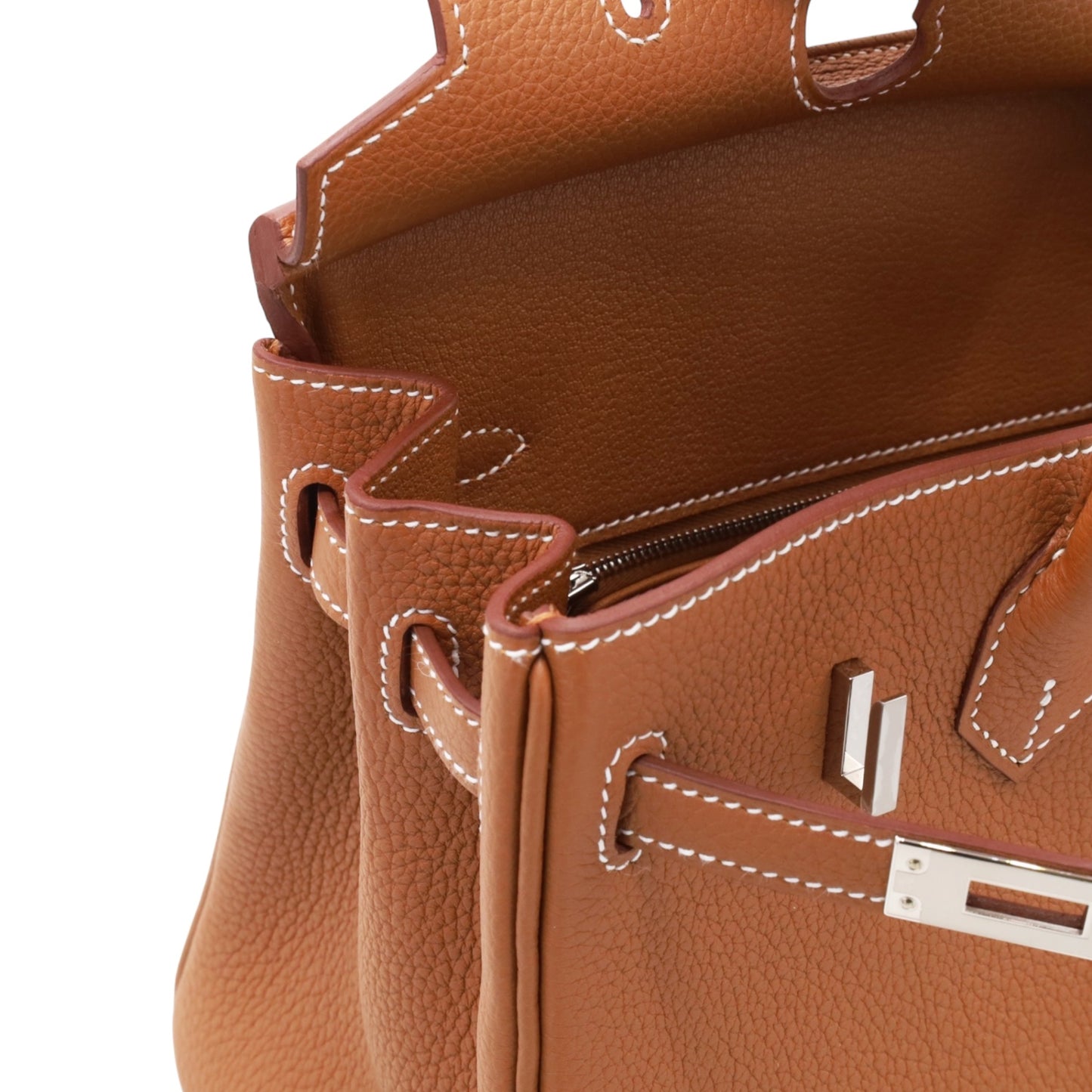 Birkin 25 Togo Gold SS K stamp