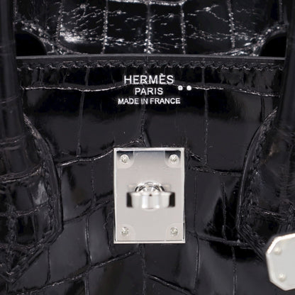 バーキン25　ニロティカス　ブラック　SS　D刻印