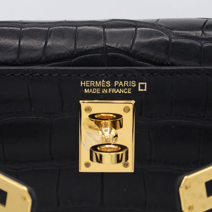 ミニケリー2　アリゲーターマット　ブラック　GP　W刻印