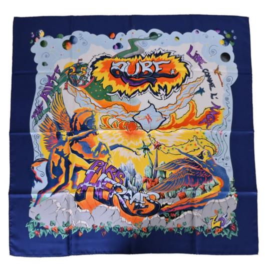 Carre 90 THE ALFEE AUBE LIBRE COMME L`ANGE Silk Multicolor