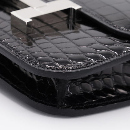 コンスタンススリム　アリゲーター　ブラック　SS　B刻印