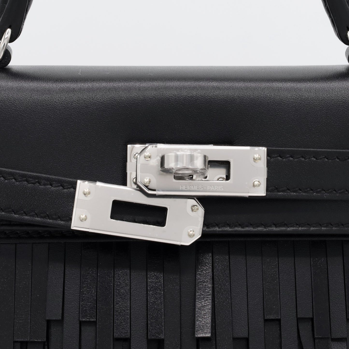 Mini Kelly 2 Panpille Box Lustre Tatterakt Sombrero Black SS G stamp