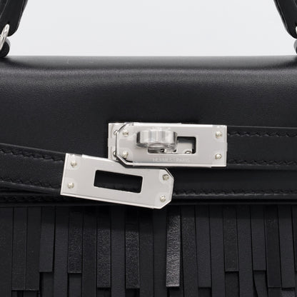 Mini Kelly 2 Panpille Box Lustre Tatterakt Sombrero Black SS G stamp