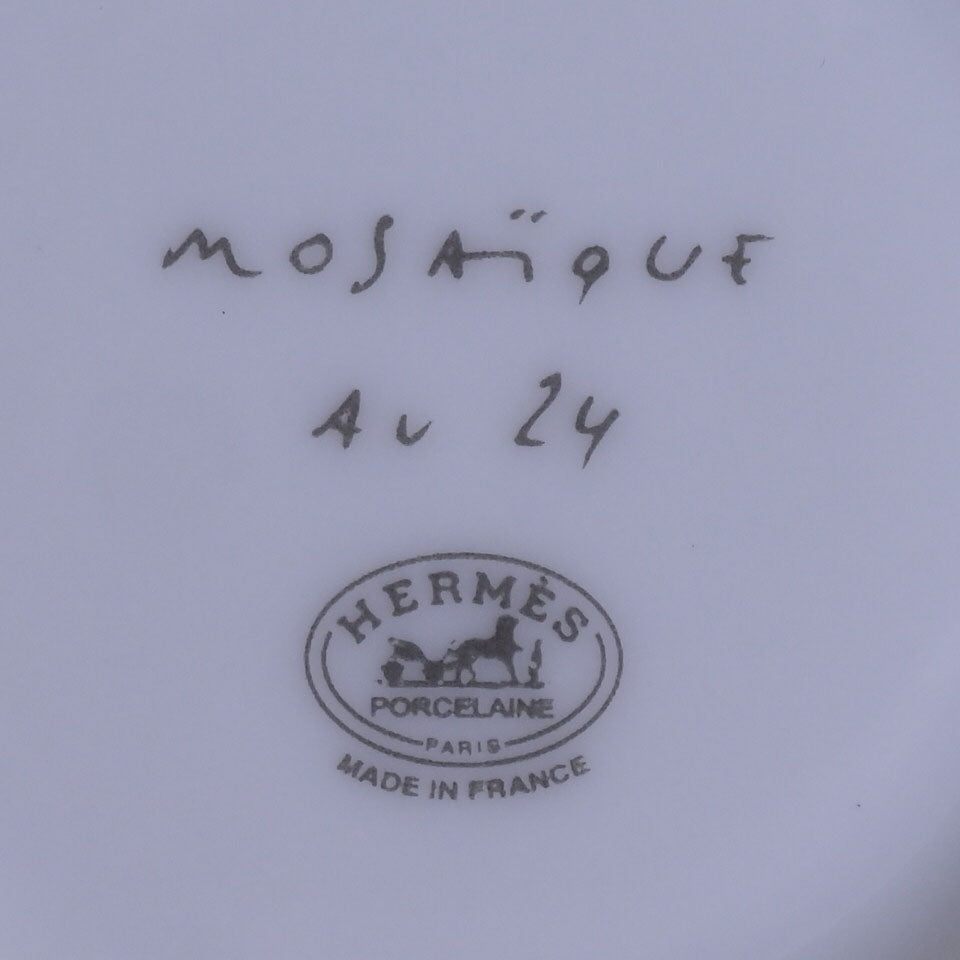 モザイク24　ヴァンキャトル　コーヒーカップ＆ソーサ―　ペア　ゴールド