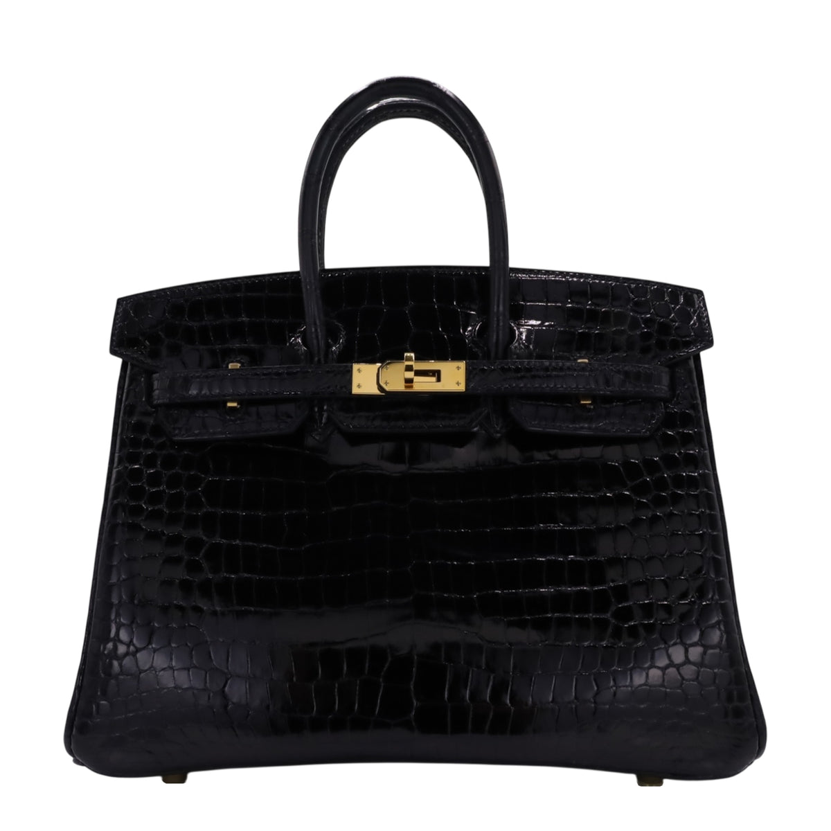 Birkin 25 Porosus Black GP ZStamp