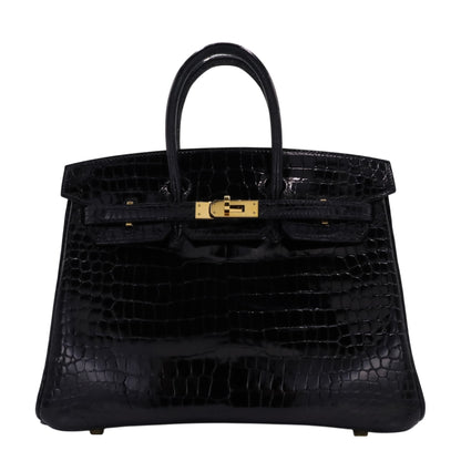Birkin 25 Porosus Black GP ZStamp