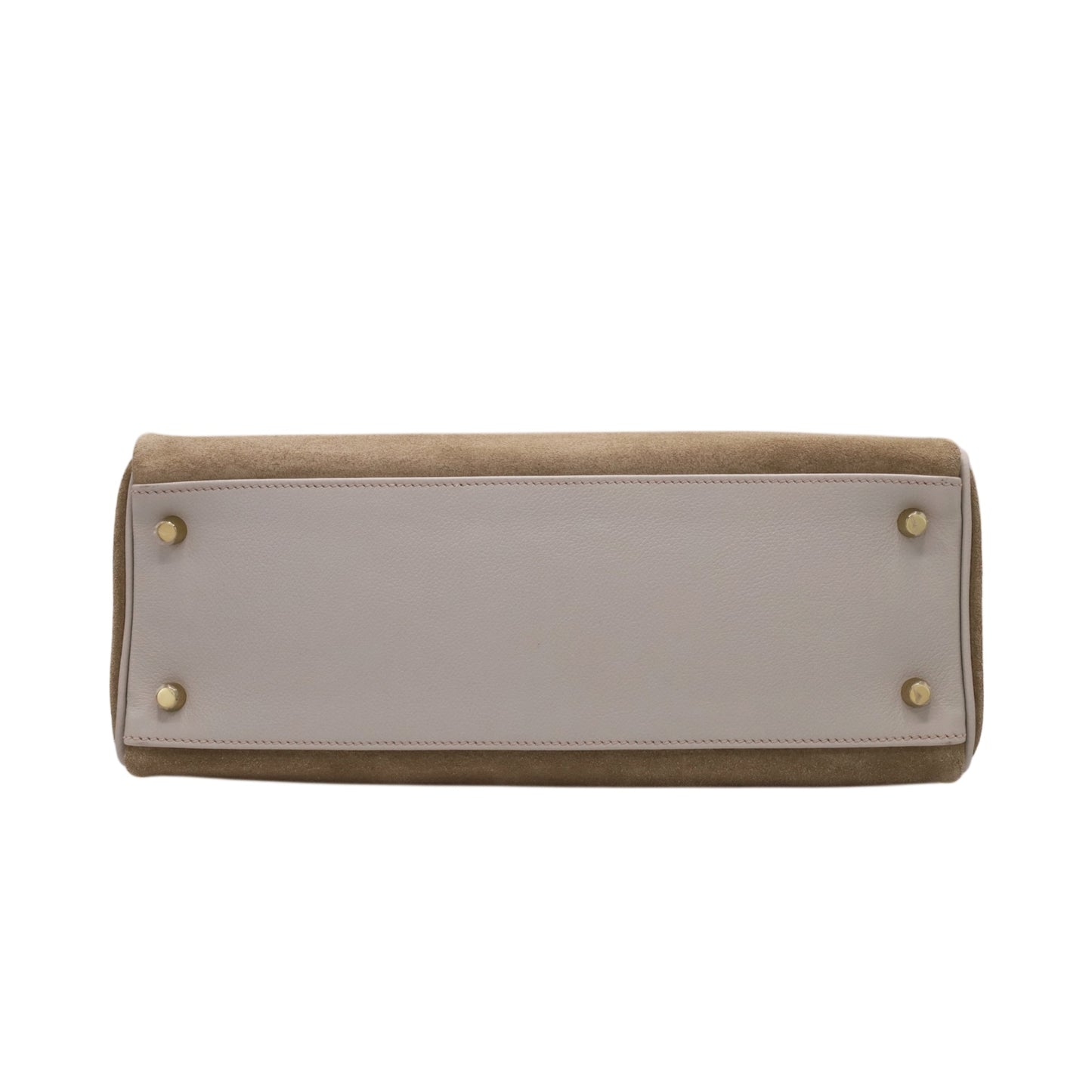 Kelly 32 Voever Color Grizzly Pearl Gray Champagne Gold Hardware □Q Stamp