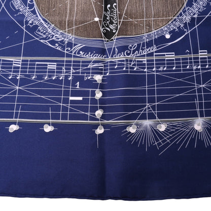 カレ90 　球体が奏でる音楽　シルク　ネイビー