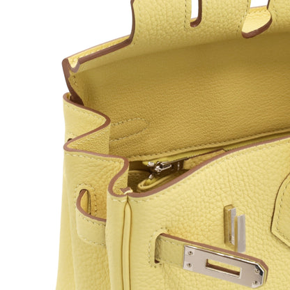 Birkin 25 Togo Jaune Poussin SS K stamp