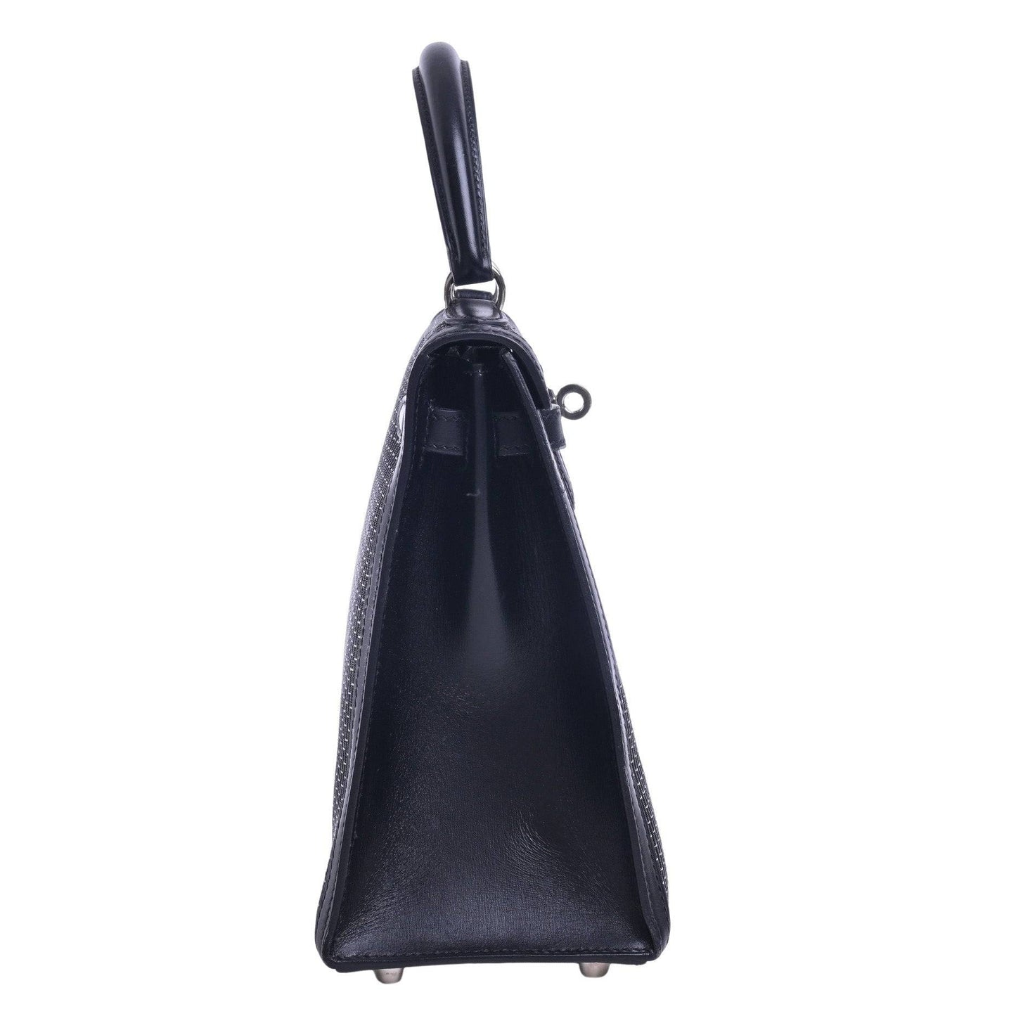 Kelly 25 Metal Crinorun Box Calf Black SS □C Engraved