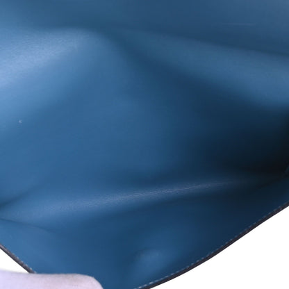 ポシェットリオ　ボックスカーフ　ブルージーン　SS　□B刻印