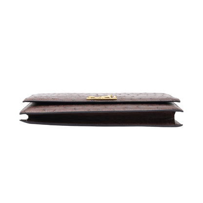 Eugenie Ostrich Brown GP