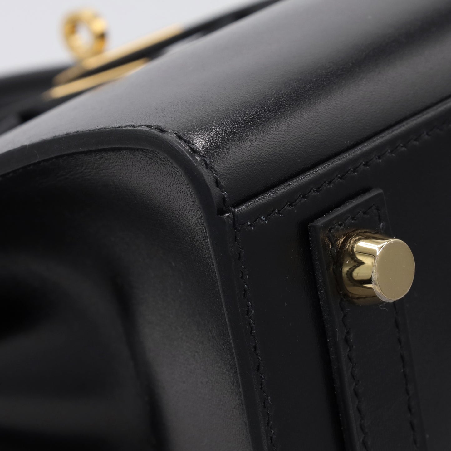 バーキン25　セリエ　ボックスカーフ　ブラック　GP　W刻印