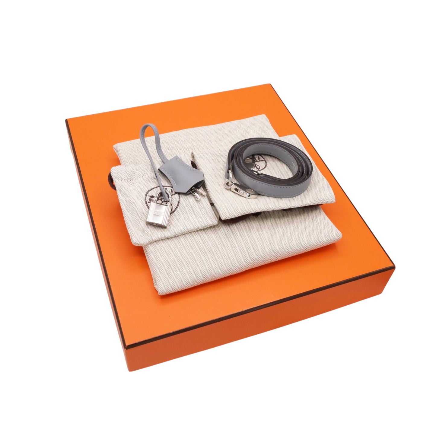 ケリー25　トワルアッシュ　ヴォースイフト　ブルーグラシエ　エクリュ　SS　K刻印