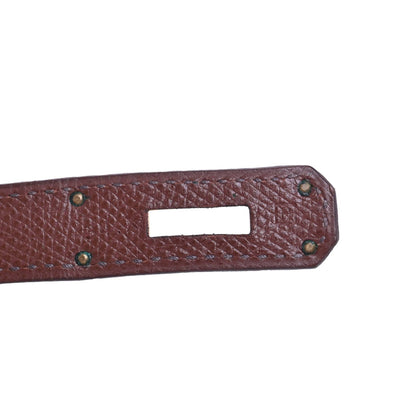 Birkin 30 Kushbell Toile Ash Brown GP □H engraved