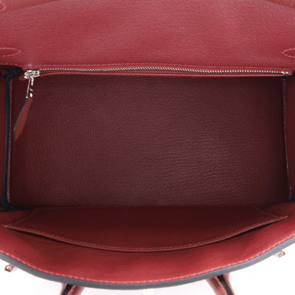 Birkin 25 Togo Rouge Ash SS K stamp