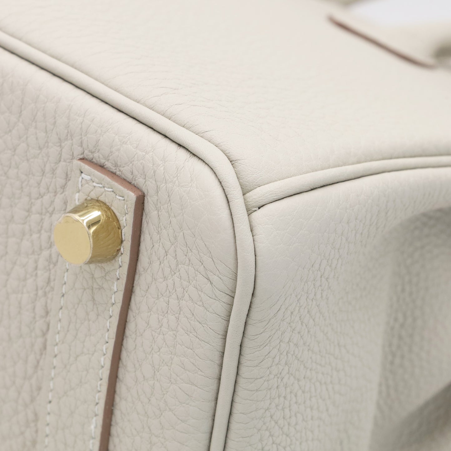 バーキン25　トゴ　パールグレー　GP　K刻印