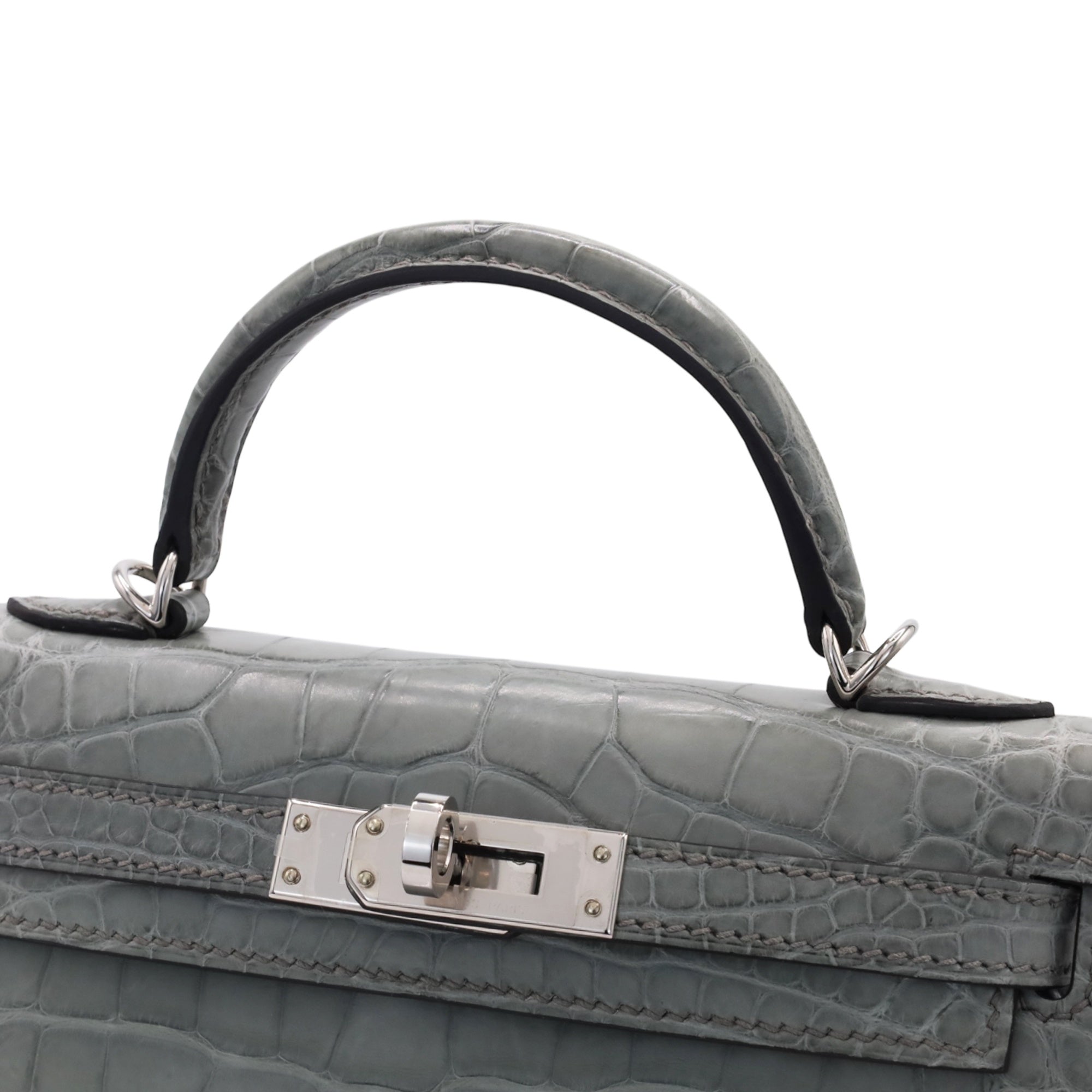 HERMES ミニケリー2 アリゲーターマット グリシマン SS K刻印 – LALÙE