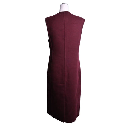 ロングジレ　カシミヤ　ボルドー　34