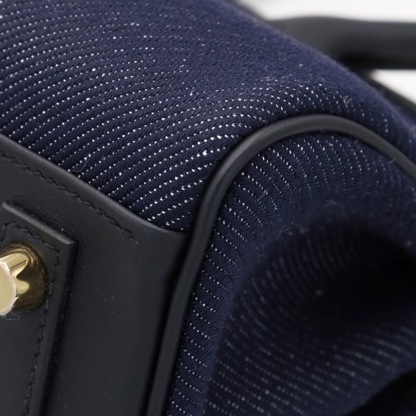 Birkin 单肩灯 29 Vaux Swift Toile Jean 黑蓝靛蓝 GP K刻印