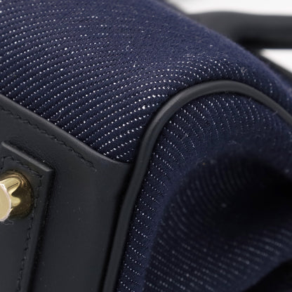 Birkin 单肩灯 29 Vaux Swift Toile Jean 黑蓝靛蓝 GP K刻印