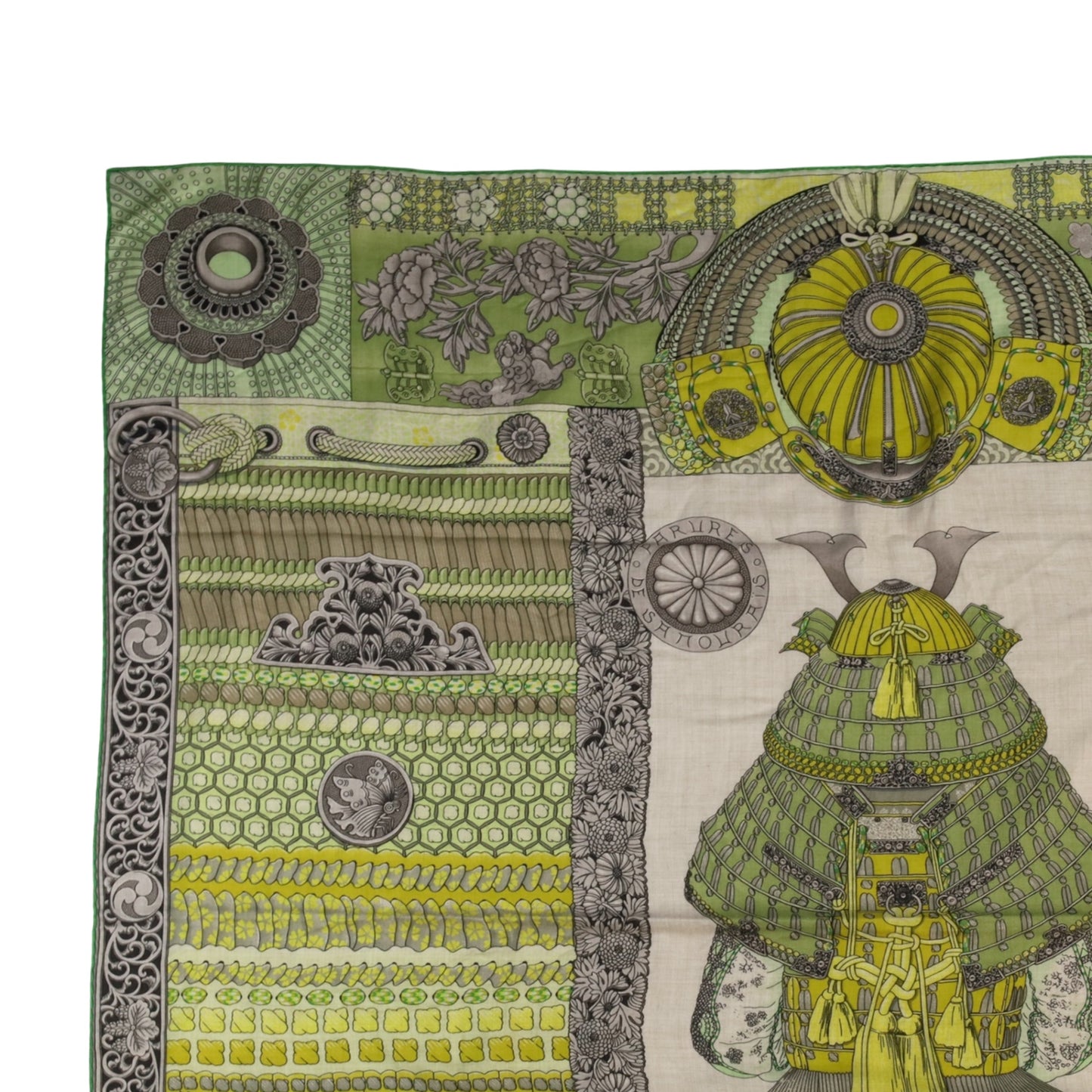 カレジェアン　侍の鎧兜　カシミヤ　グリーン