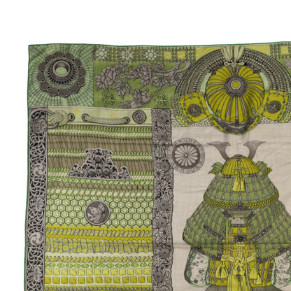 カレジェアン　侍の鎧兜　カシミヤ　グリーン