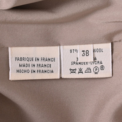 裙子羊毛米色38