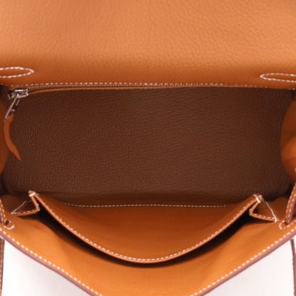 Kelly 25 Togo Gold SS W engraved