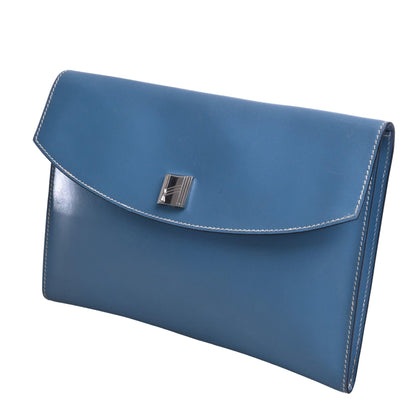 ポシェットリオ　ボックスカーフ　ブルージーン　SS　□B刻印