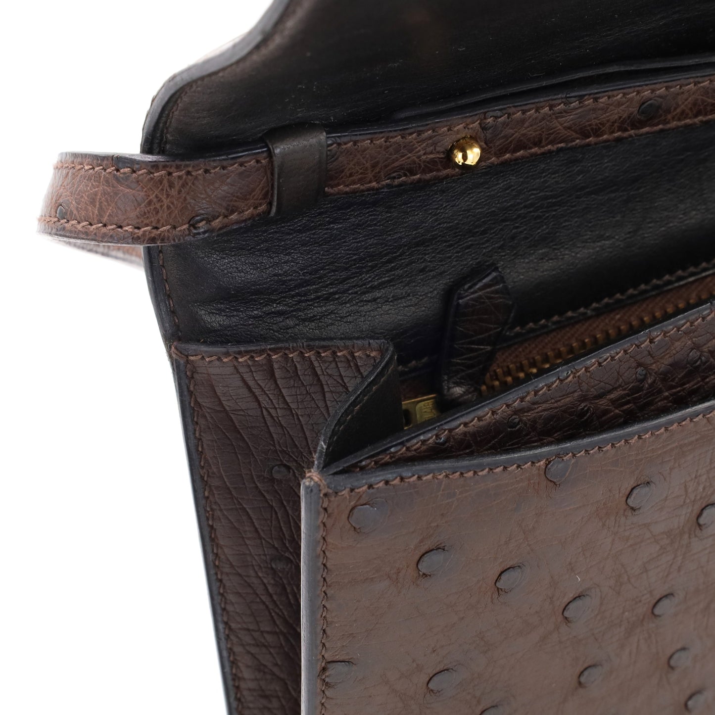 Eugenie Ostrich Brown GP