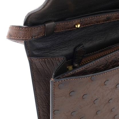 Eugenie Ostrich Brown GP