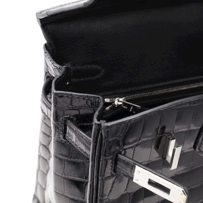 バーキン25　ニロティカス　ブラック　SS　D刻印