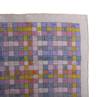 カレ90　BOLDUC AU CARRE　シルク　ホワイト