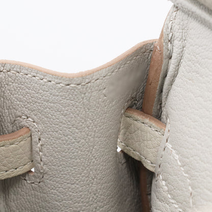 バーキン25　トゴ　パールグレー　GP　K刻印