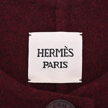 ロングジレ　カシミヤ　ボルドー　34