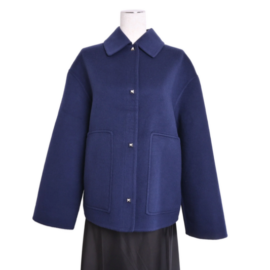 Blouson, Medor, Cashmere, Navy, 38