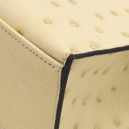 ポシェットケリー　オーストリッチ　ヴァニラ　GP　X刻印