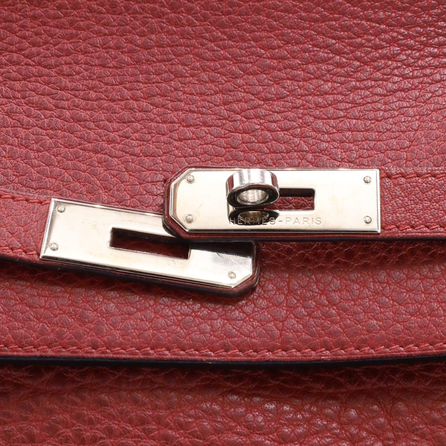 Birkin 45 Long Shoulder Buffle Skipper Rouge Ash SS □DStamp