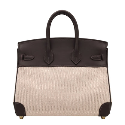 バーキン25　ヴォースイフト　トワルアッシュ　 べブラン　エクリュ　GP　K刻印