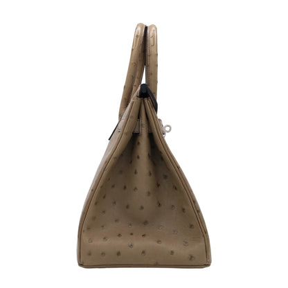 バーキン30　オーストリッチ　ムース　SS　T刻印