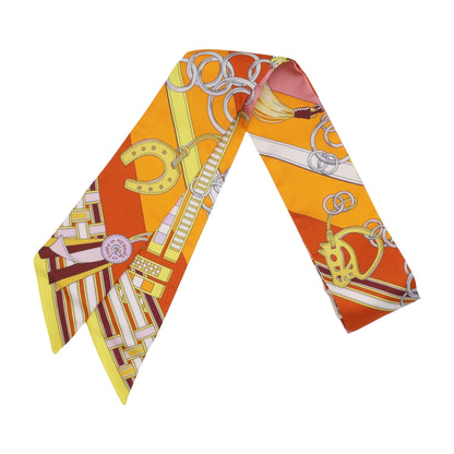 ツイリー　馬鞍トチャーム　シルク　オレンジ