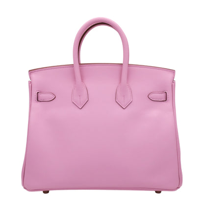Birkin 25 Voor Swift Mauve Silvestle PG B engraved