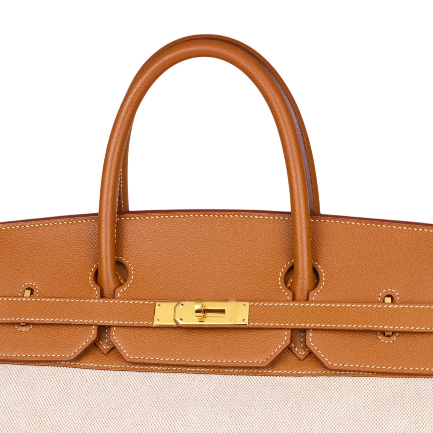 Birkin 40 Toile Ash Kushbell Gold GP □C engraved