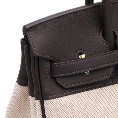 バーキン25　ヴォースイフト　トワルアッシュ　バイブルン　エクリュ　GP　K刻印