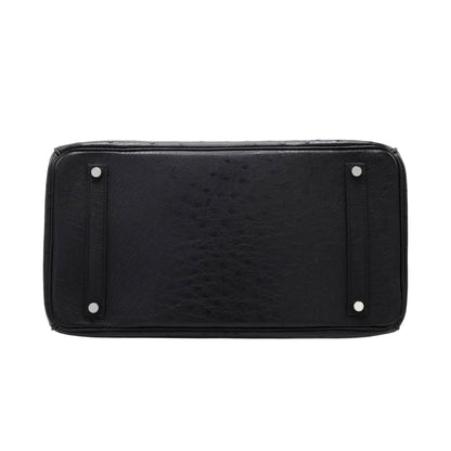 Birkin 35 Ostrich Black SS □JStamp