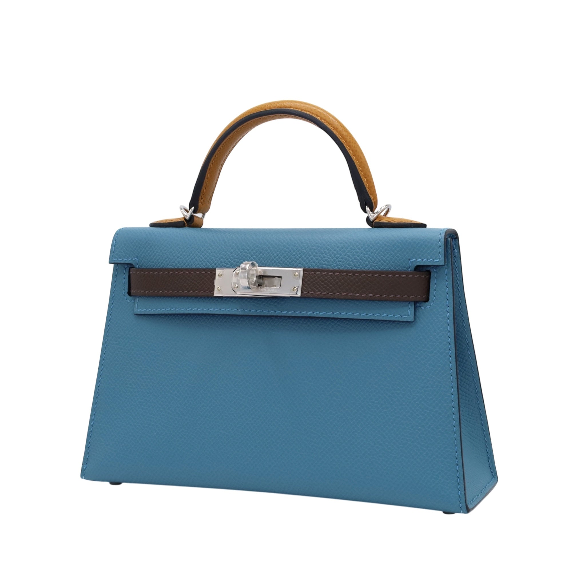 HERMES ミニケリー2 セリエ ヴォーエプソン ブルージーン ナチュラル