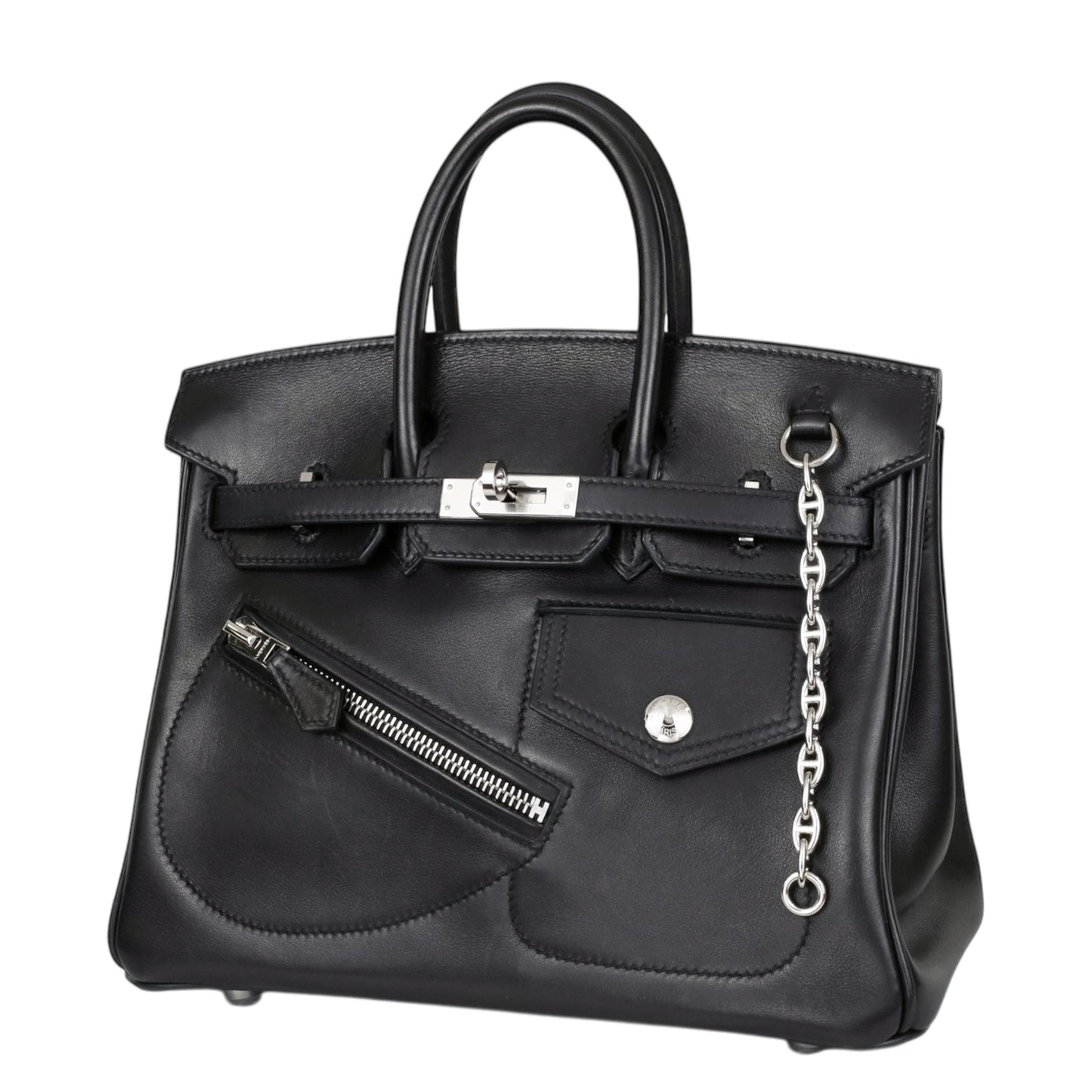 Birkin 25岩石Vovolupt黑色SS B刻有.