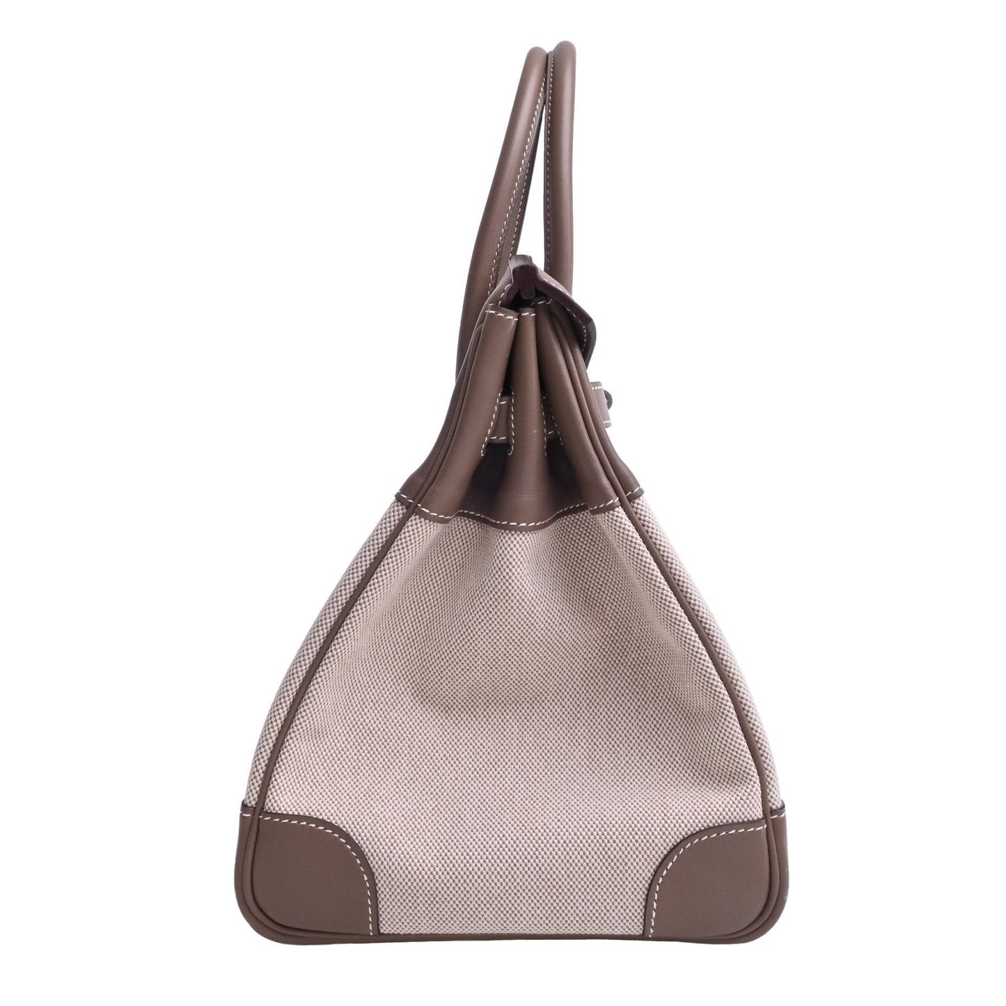 Birkin 35 Vauswift Toile Ash Etoupe SS □K engraved